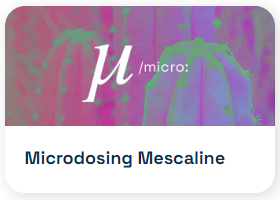 MICRODOSING MESCALINE